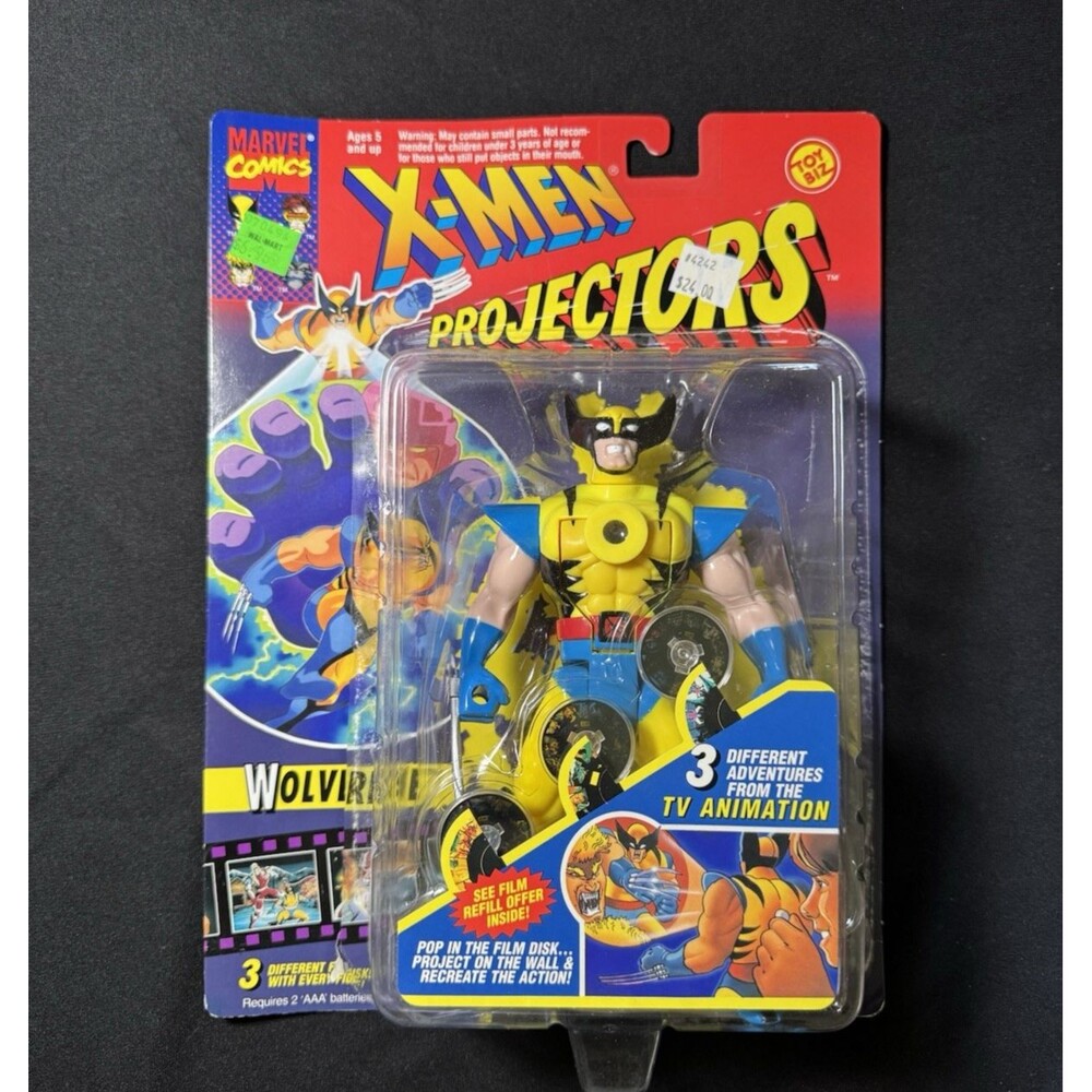 ToyBiz Marvel Comics X-Men Projectors Wolverine 3 Film Disks 1994 Open Box, NEW